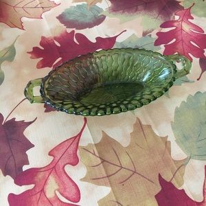 Green Vintage candy dish